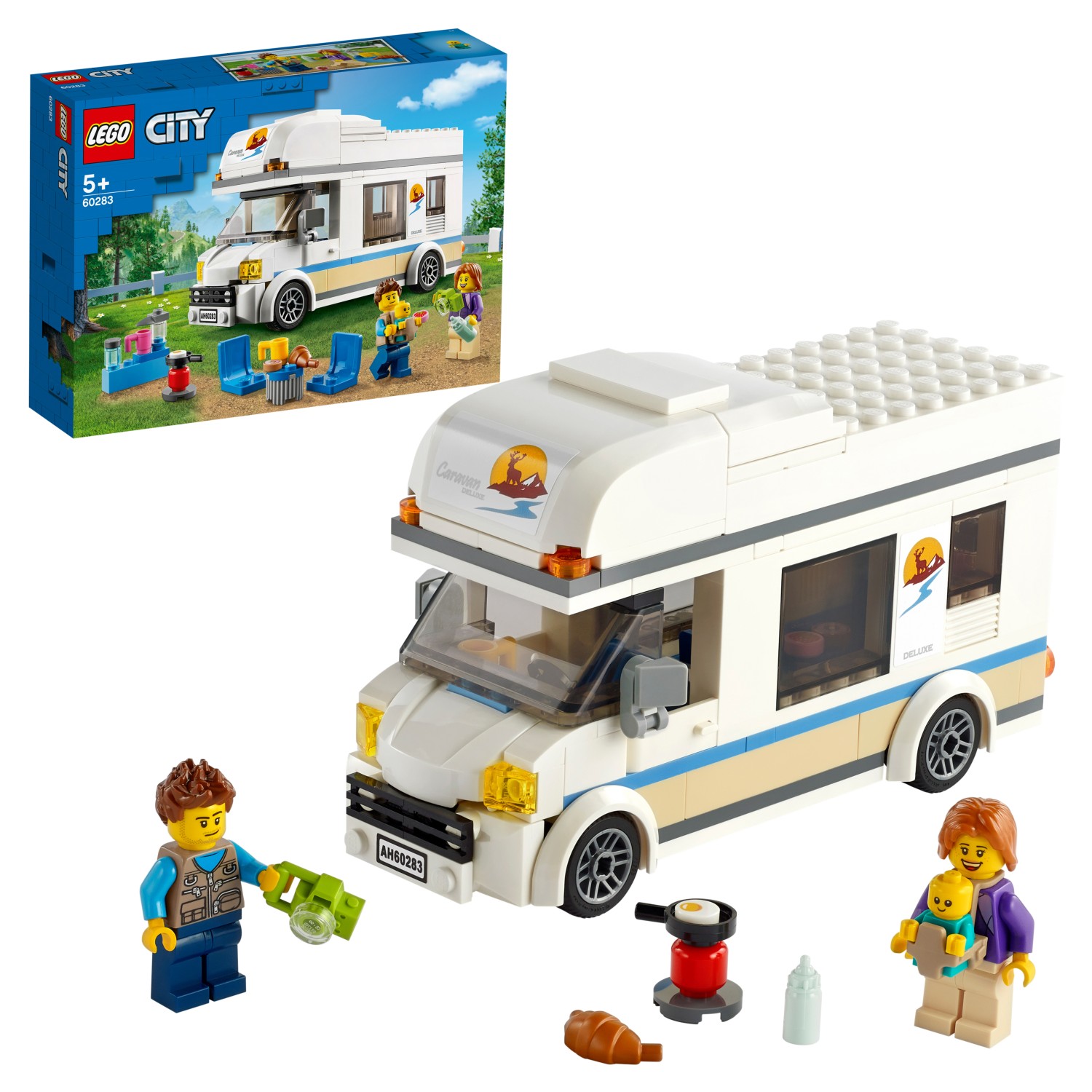 Конструктор LEGO City Great Vehicles 60283 Отпуск в доме на колёсах конструктор lego city great vehicles грузовик для перевозки драгстера 60151
