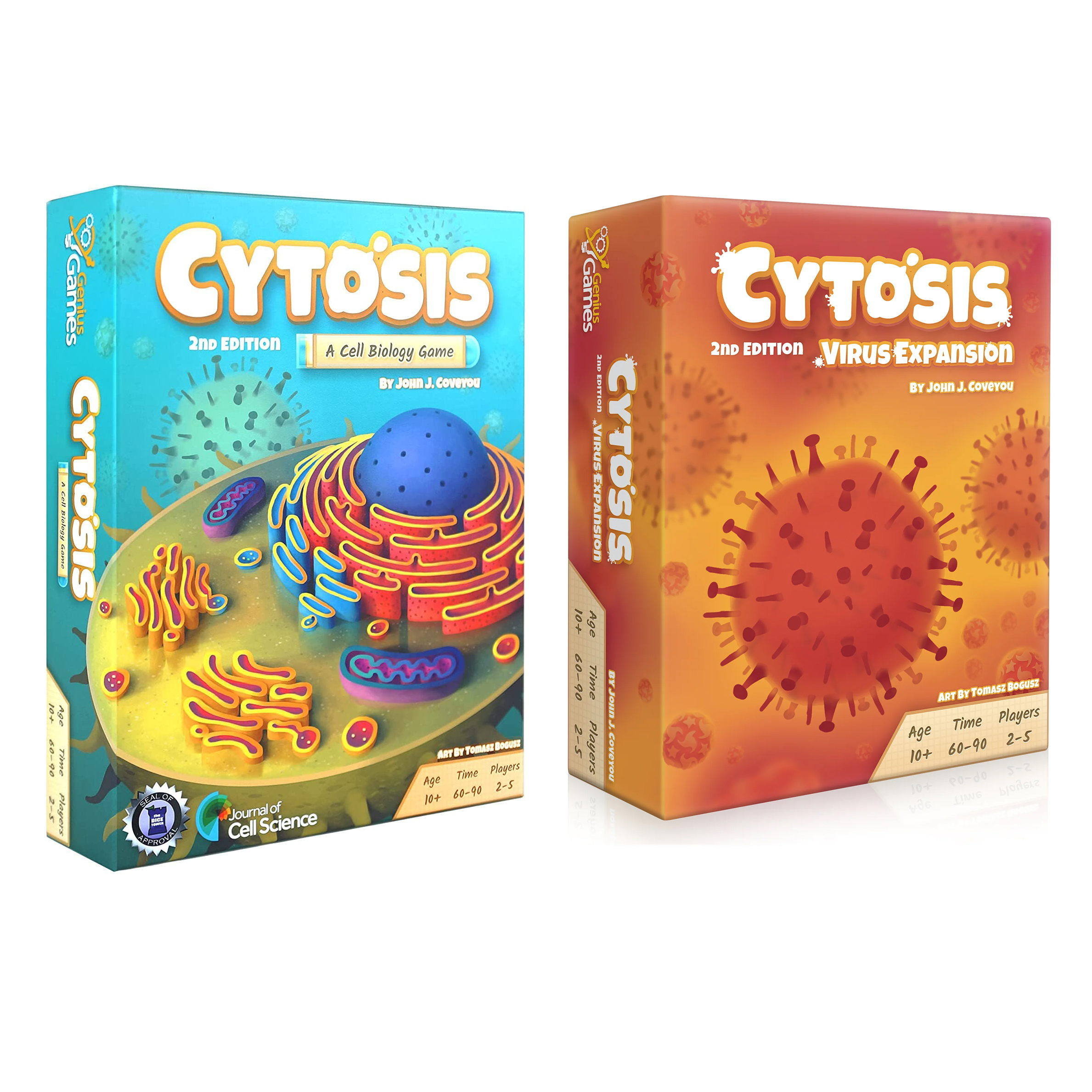 Набор Genius Games настольная игра Cytosis + дополнение Virus Expansion на английском