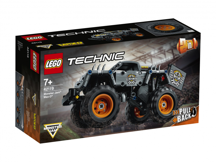 Конструктор LEGO Technic 42119 Monster Jam Max-D большой угловой мотор lego technic 45602 для spike prime