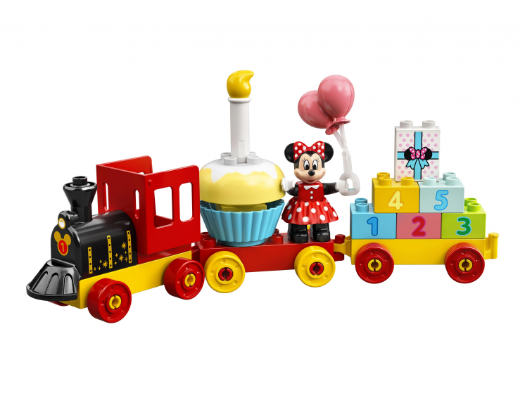 Конструктор LEGO DUPLO Disney 10941 Праздничный поезд Микки и Минни конструктор lego duplo грузовой поезд 10875