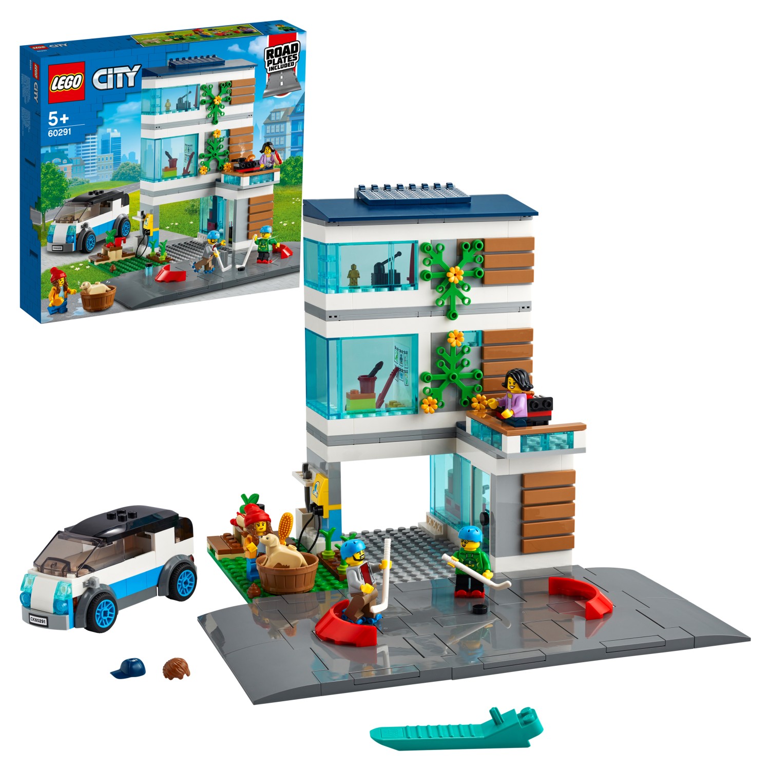 Купить Конструктор LEGO City Community 60291 Современный дом для семьи,