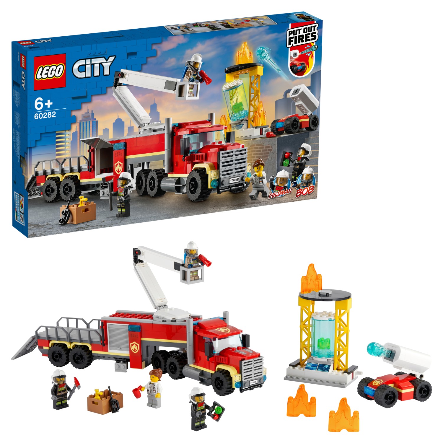 Конструктор LEGO City Fire 60282 Команда пожарных lego city строительные машины и кран с шаром для сноса 60391