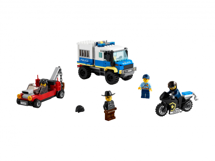 Конструктор LEGO City Police 60276 Транспорт для перевозки преступников полицейские наручники и значок lego