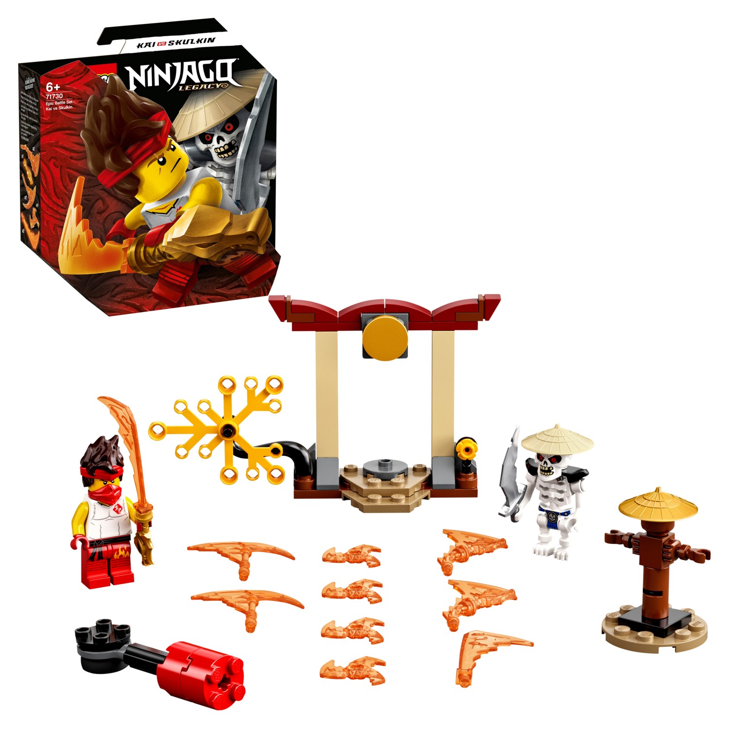 Конструктор LEGO NINJAGO 71730 Легендарные битвы: Кай против Скелета конструктор lego ninjago 71730 легендарные битвы кай против скелета