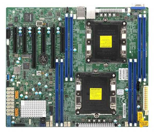 

Материнская плата Supermicro X11DPL-I (MBD-X11DPL-I-B), X11DPL-I