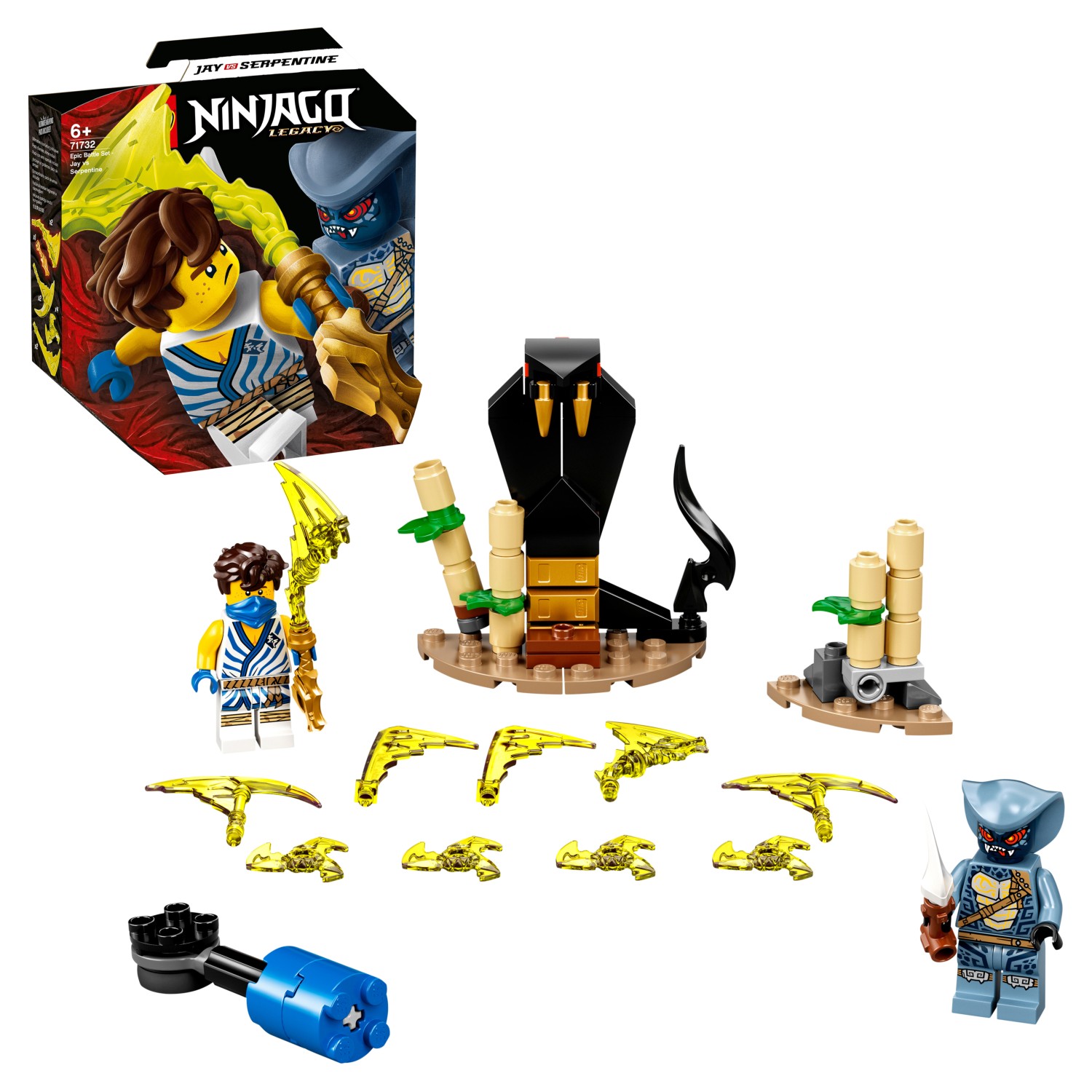 Конструктор LEGO NINJAGO 71732 Легендарные битвы: Джей против воина-Серпентина драконы могучие и прекрасные легендарные ящеры огнедышащие ледяные водяные драконы в гороскопах сказаниях и мифах