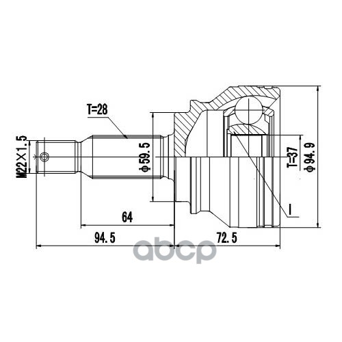 

Шрус Наружный Zikmar арт. Z87200R