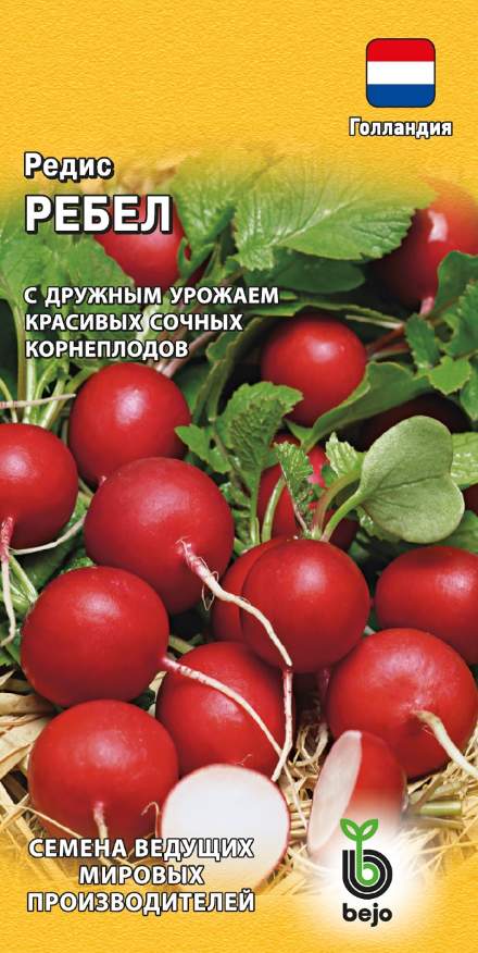 

Семена. Редис "Ребел" (10 пакетов по 1,0 г), Голландия