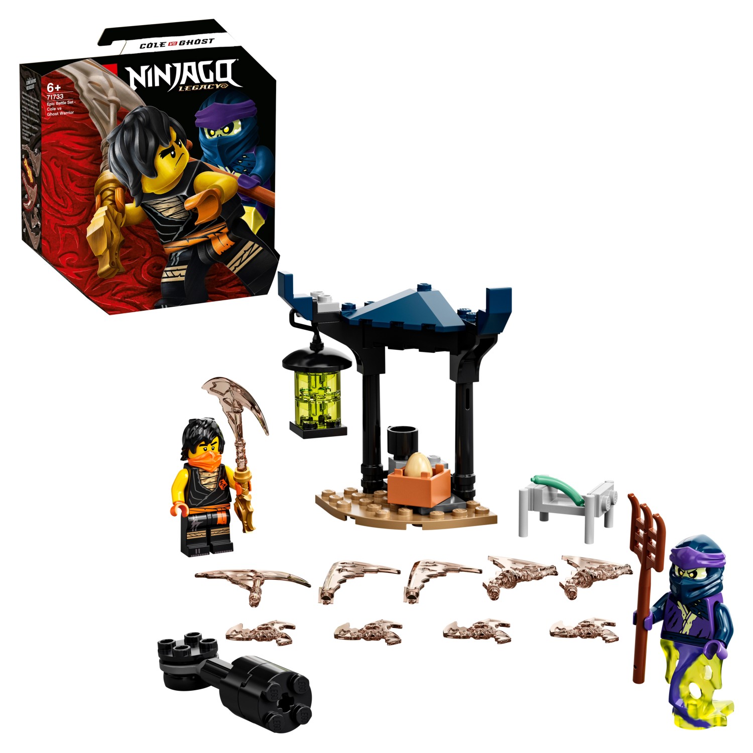 Конструктор LEGO NINJAGO 71733 Легендарные битвы: Коул против Призрачного Воина конструктор lego ninjago легендарные битвы кай против армии скелетов 71730