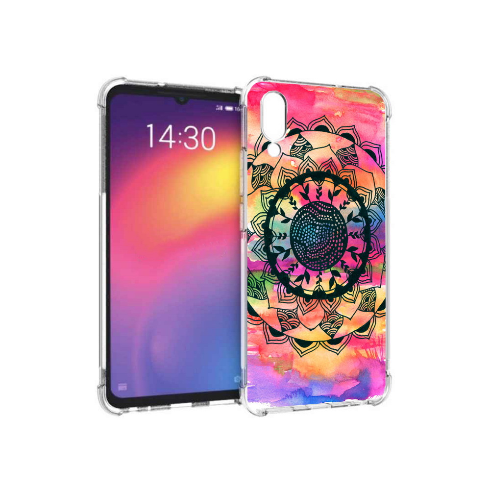 

Чехол MyPads Tocco для Meizu Note 9 яркая абстракция круглый цветок (PT134513.88.704), Прозрачный, Tocco