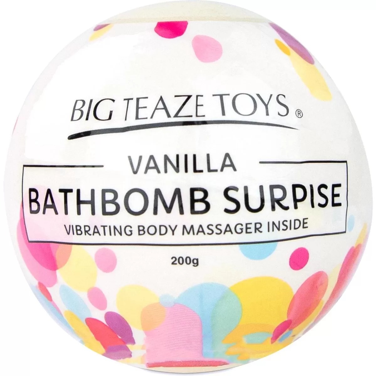 Бомба для ванны и вибропуля Big Teaze Toys - Bath Bomb Surprise, ваниль