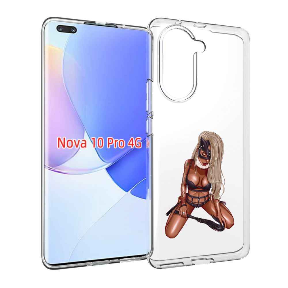 Чехол MyPads плохая-девушка женский для Huawei Nova 10 Pro противоударный