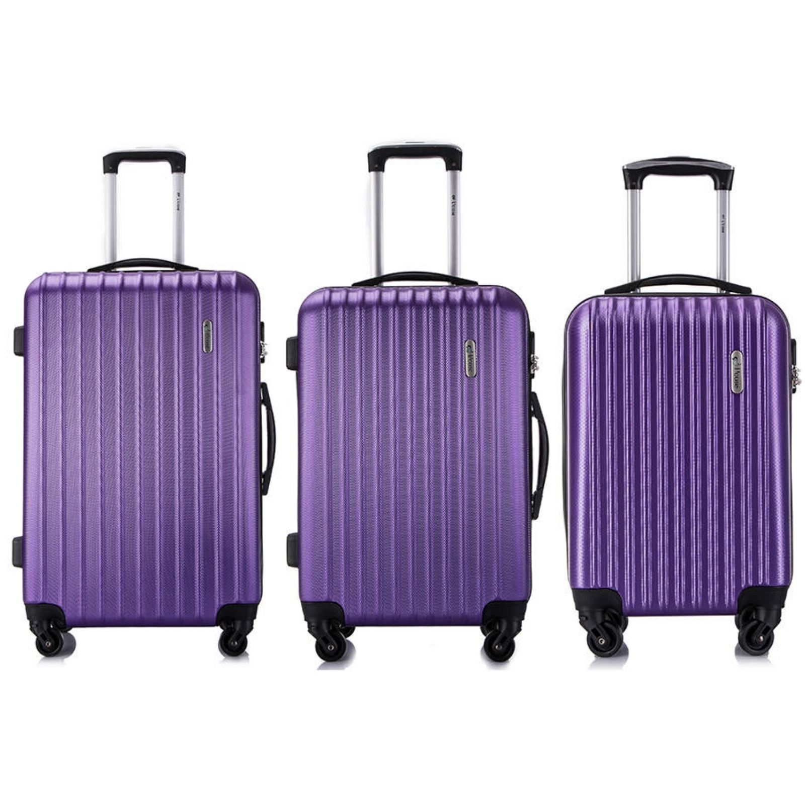 фото Комплект чемоданов l'case krabi purple s/m/l