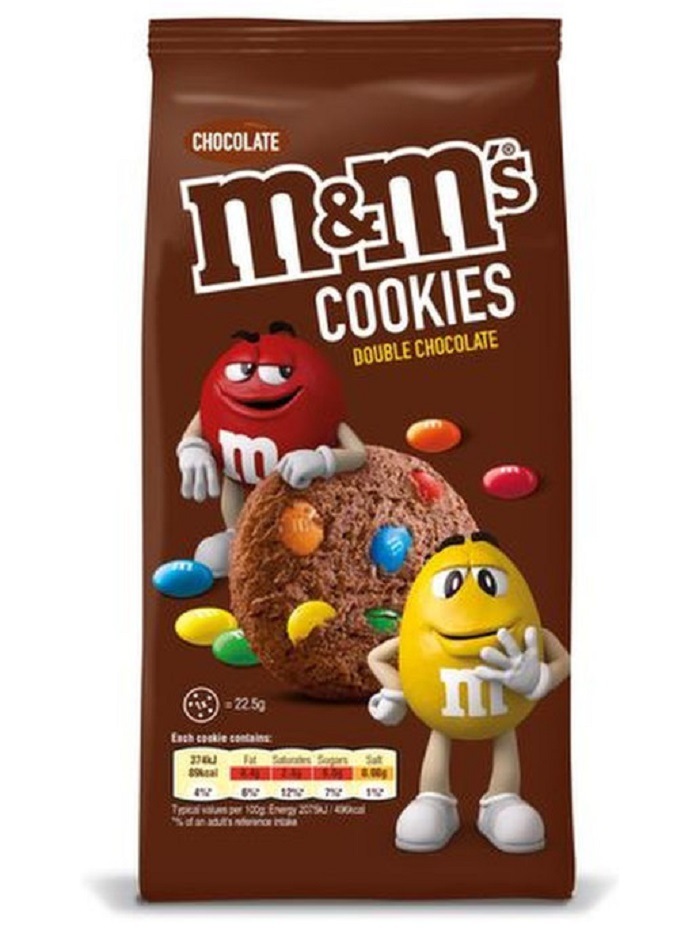 фото Печенье с кусочками m&m's double chocolate cookies 180 г, m&m's