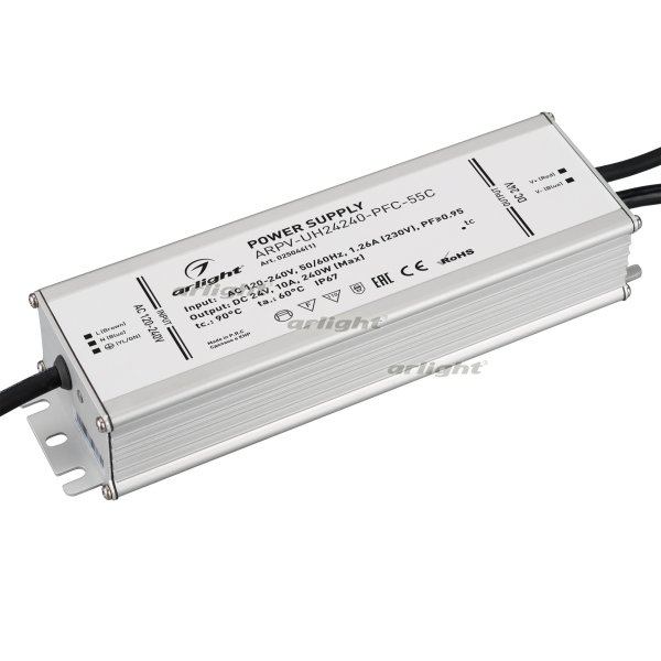 

Arlight Блок питания ARPV-UH24240-PFC-55C (24V, 10.0A, 240W) (Arlight, IP67 Металл, 5 лет), Блок питания ARPV-UH24240-PFC-55C (24V, 10.0A, 240W) (Arlight, IP67 Металл, 5 лет)