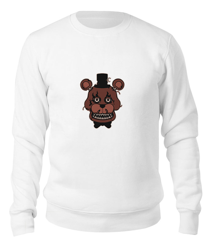 Свитшот унисекс Printio Freddy fazbears (пять ночей у фредди) белый L