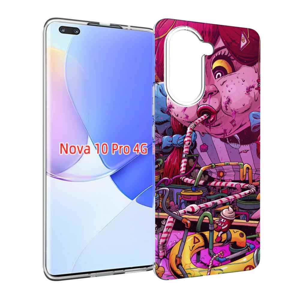 Чехол MyPads прикольная сладкая картинка для Huawei Nova 10 Pro противоударный