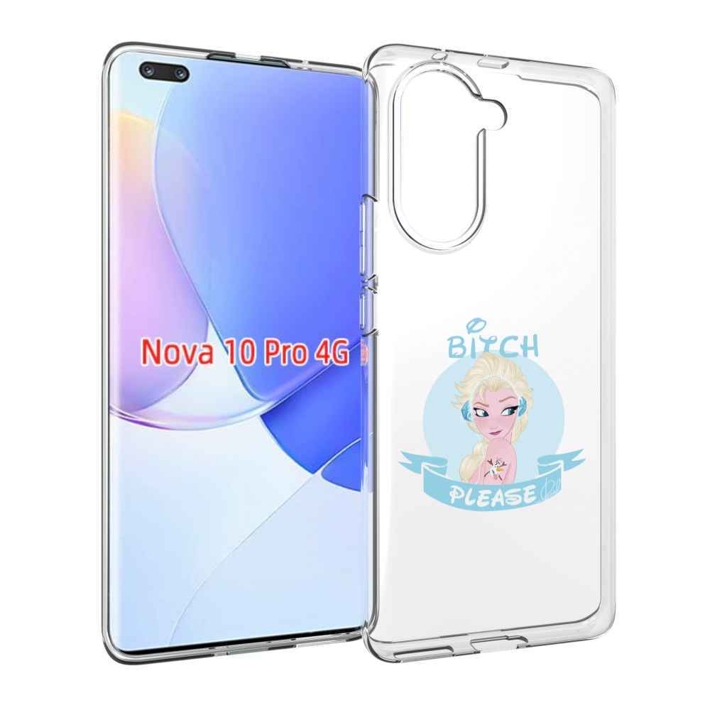 фото Чехол mypads принцесса-из-холодного-сердца женский для huawei nova 10 pro противоударный