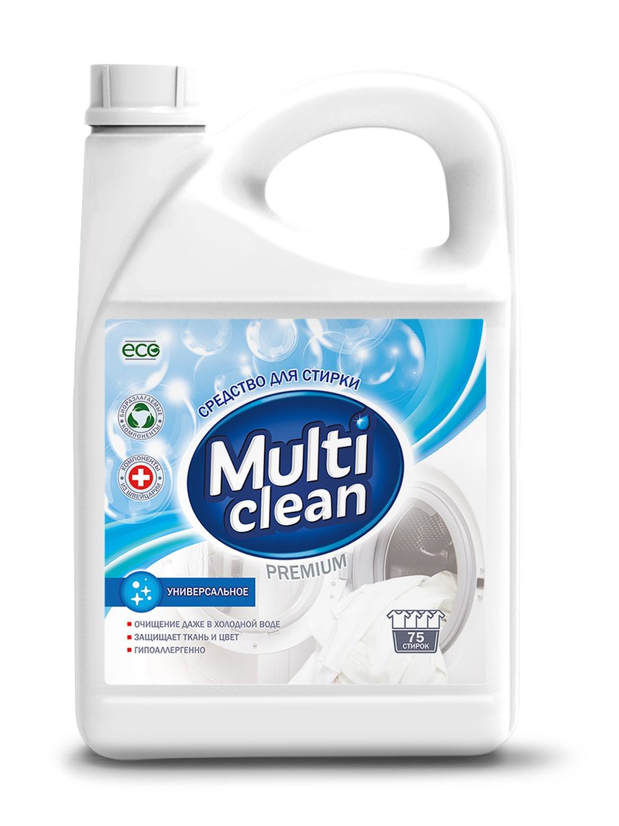 

Средство для стирки Multi Clean текстильных изделий универсальное 3,75л, 4630209110451