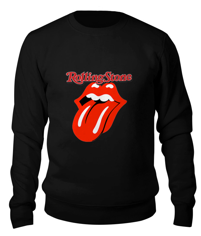 

Свитшот унисекс Printio Rolling stone черный L, Rolling stone