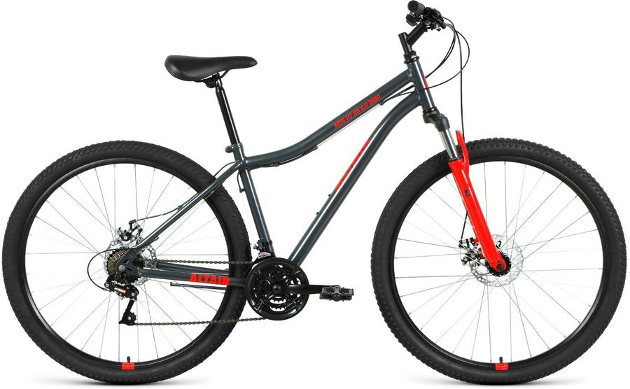 

Велосипед Altair MTB HT 29 2.0 disc 2021 21" темно-серый/красный, MTB HT 29 2.0 disc