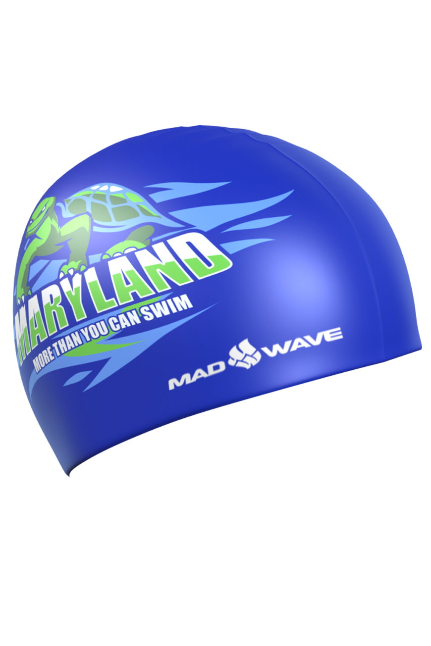 Шапочка для плавания Mad Wave Maryland blue