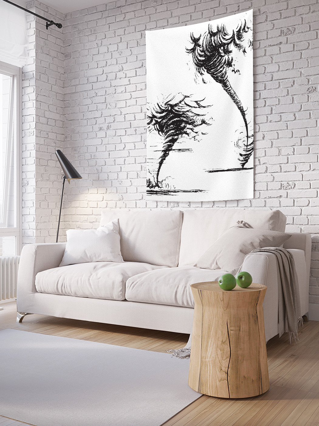 

Вертикальное фотопанно на стену JoyArty Торнадо вдалеке 150x200 см, Торнадо вдалеке