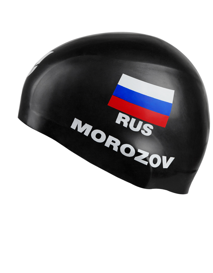 фото Шапочка для плавания madwave morozov r-cap fina approved black