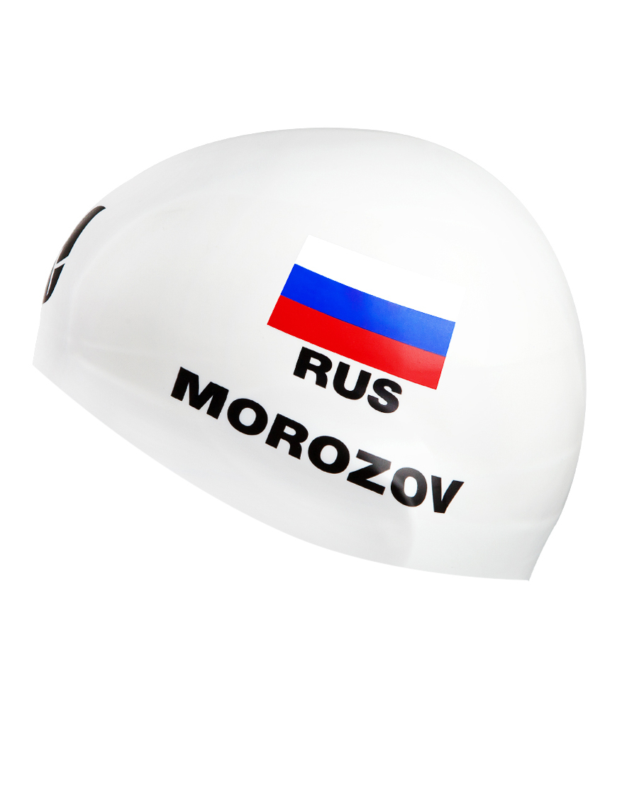 фото Шапочка для плавания madwave morozov r-cap fina approved white