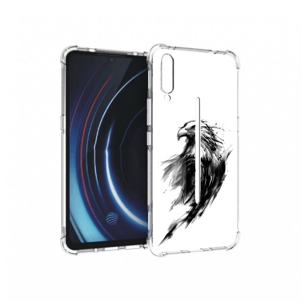 

Чехол MyPads Tocco для Vivo iQOO чб птица (PT226955.389.670), Прозрачный, Tocco