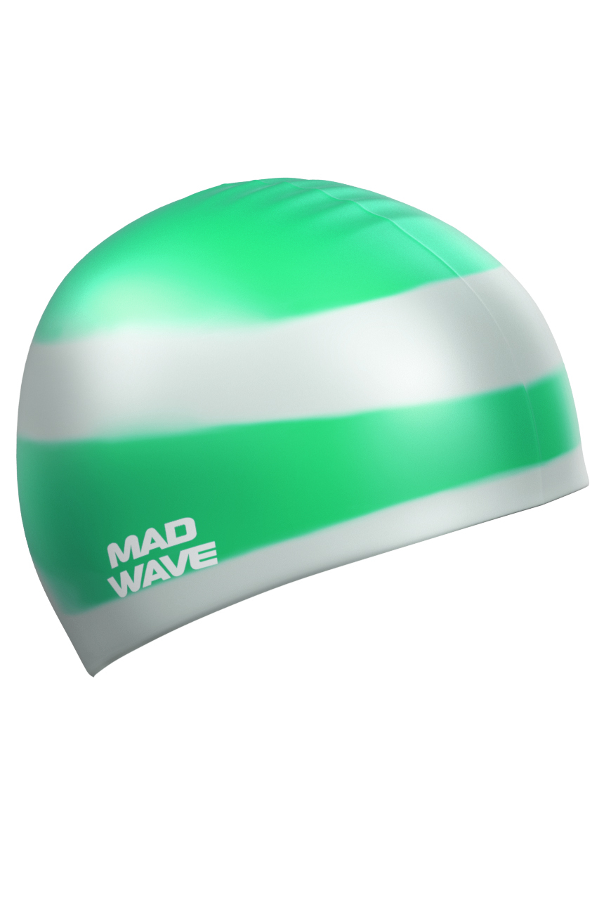Шапочка для плавания Mad Wave Multi green