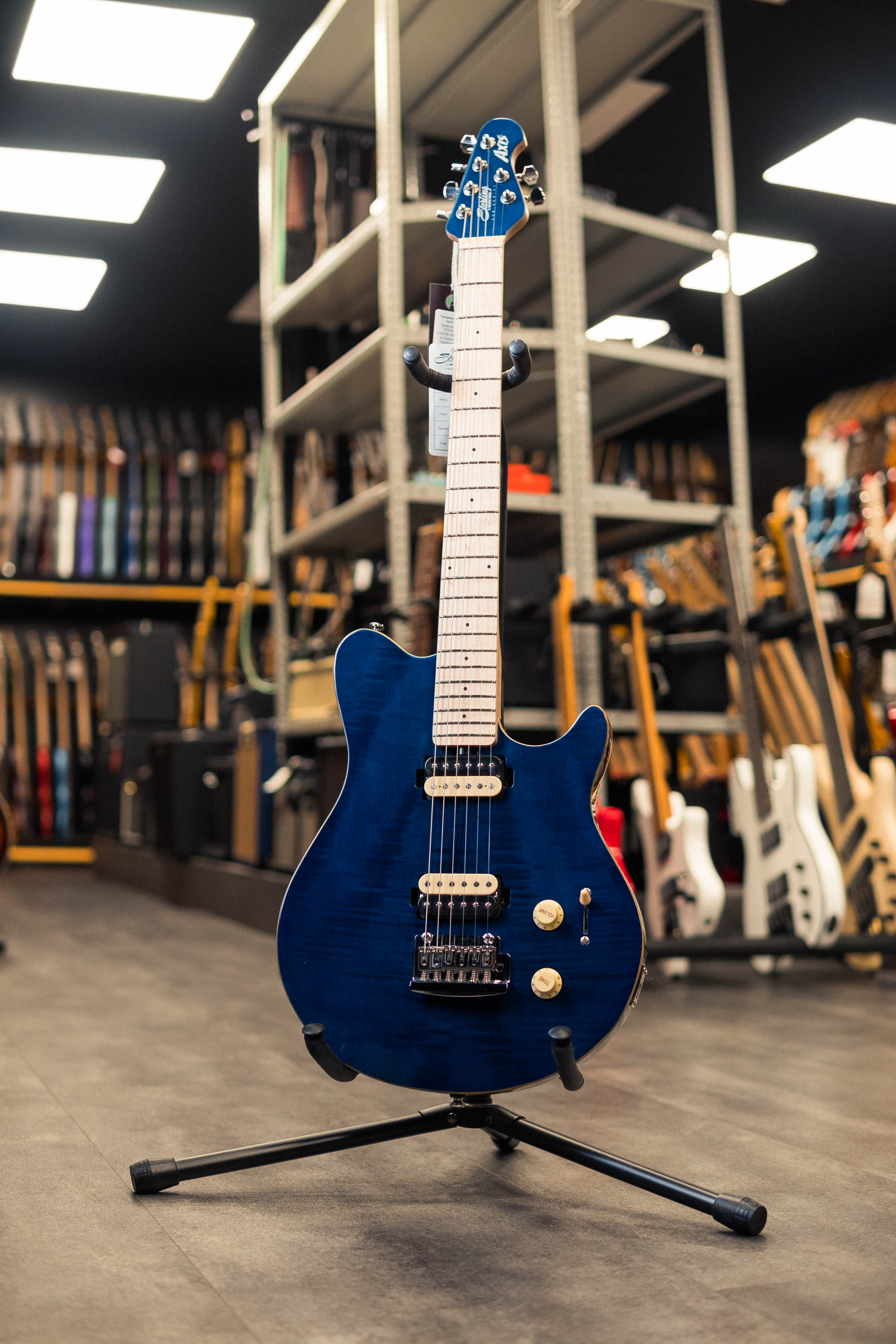 Электрогитара Sterling AX3FM-NBL-M Axis in Flame Maple Neptune Blue 71956₽