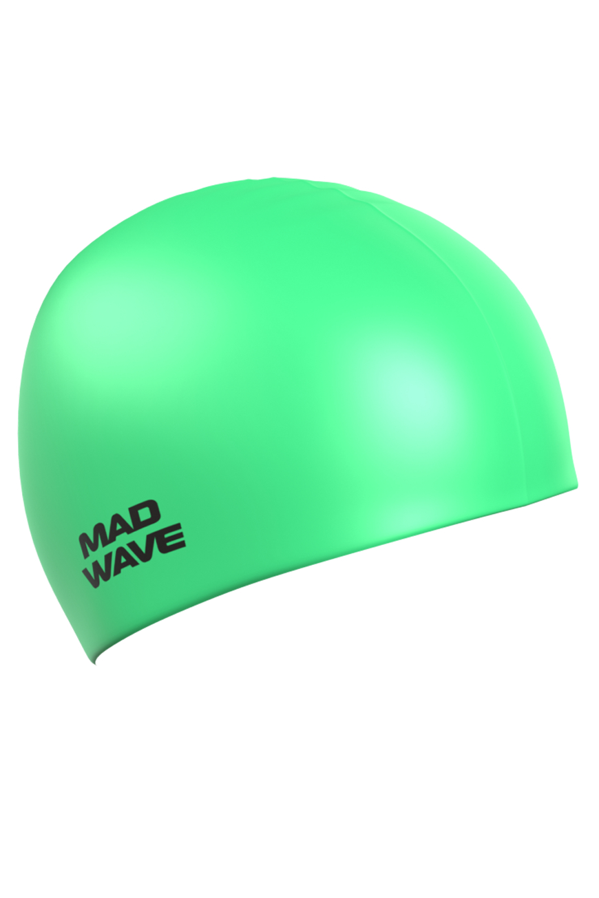 Шапочка для плавания Mad Wave Neon Silicone Solid green