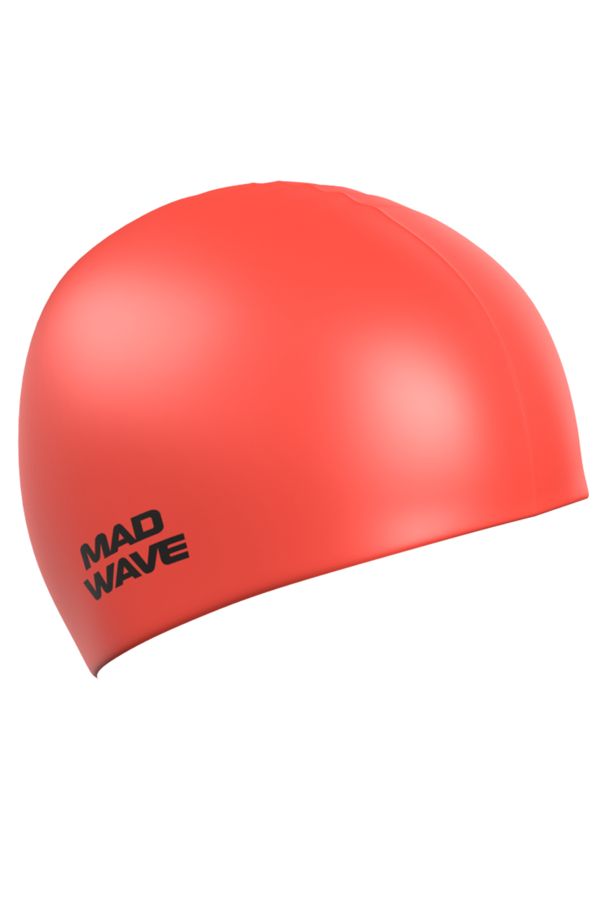 фото Шапочка для плавания madwave neon silicone solid red