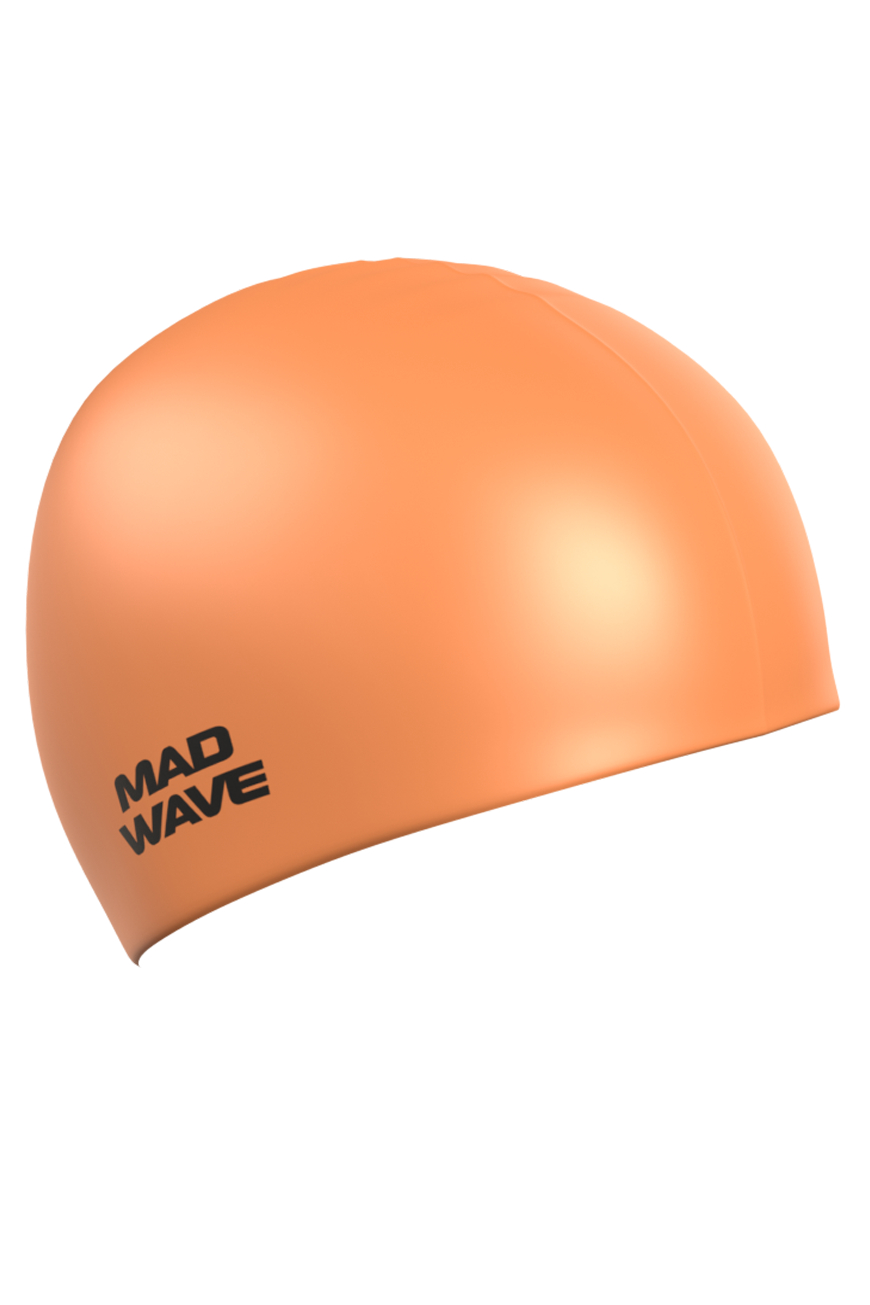 фото Шапочка для плавания madwave neon silicone solid orange