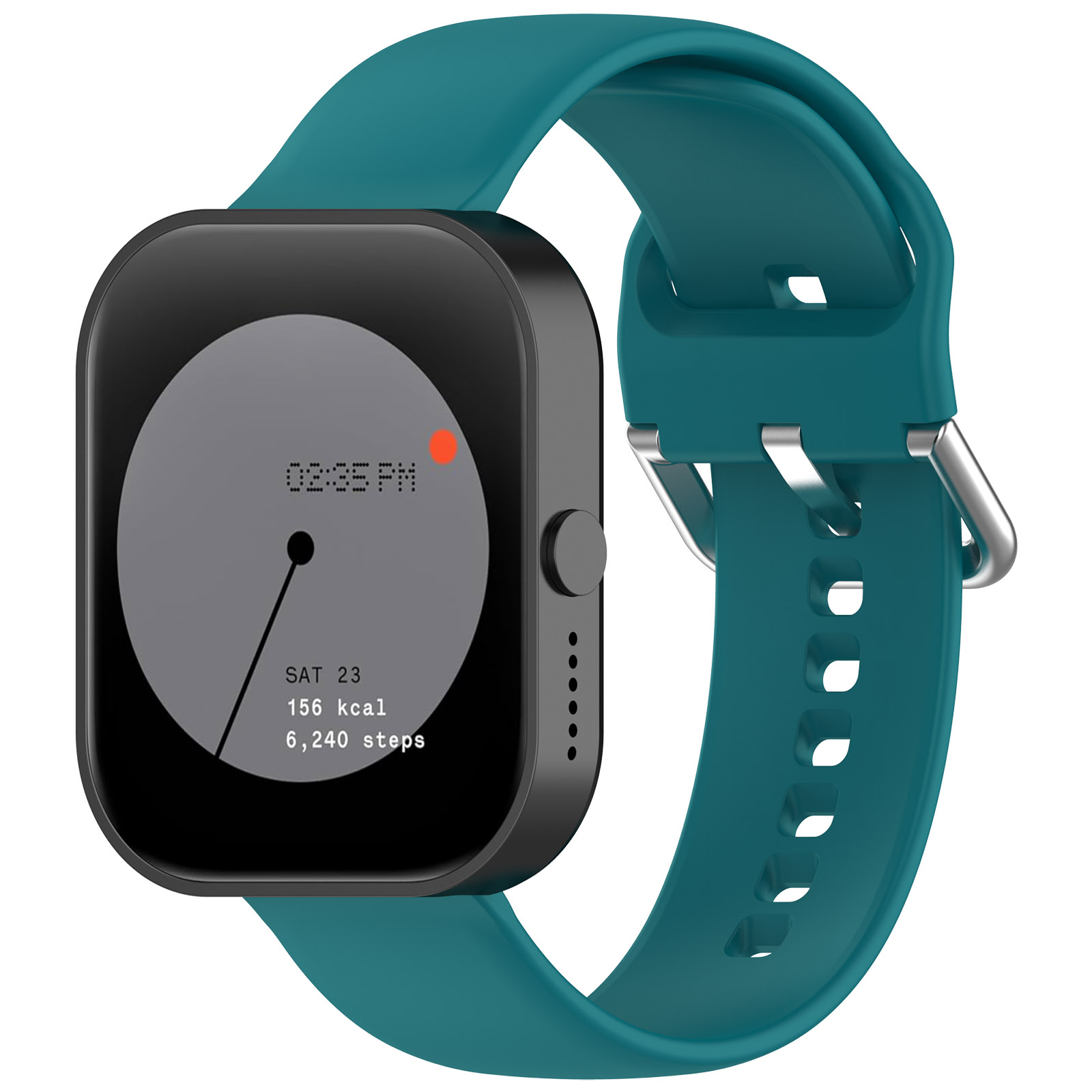 

Силиконовый ремешок для CMF Watch Pro, серебристая пряжка, размер S, цвет зеленки, Зеленый, Watch Pro, серебристая пряжка, размер S