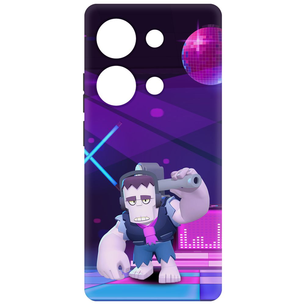 

Чехол-накладка Krutoff Soft Case Brawl Stars - Фрэнк для Poco M6 Pro 4G черный