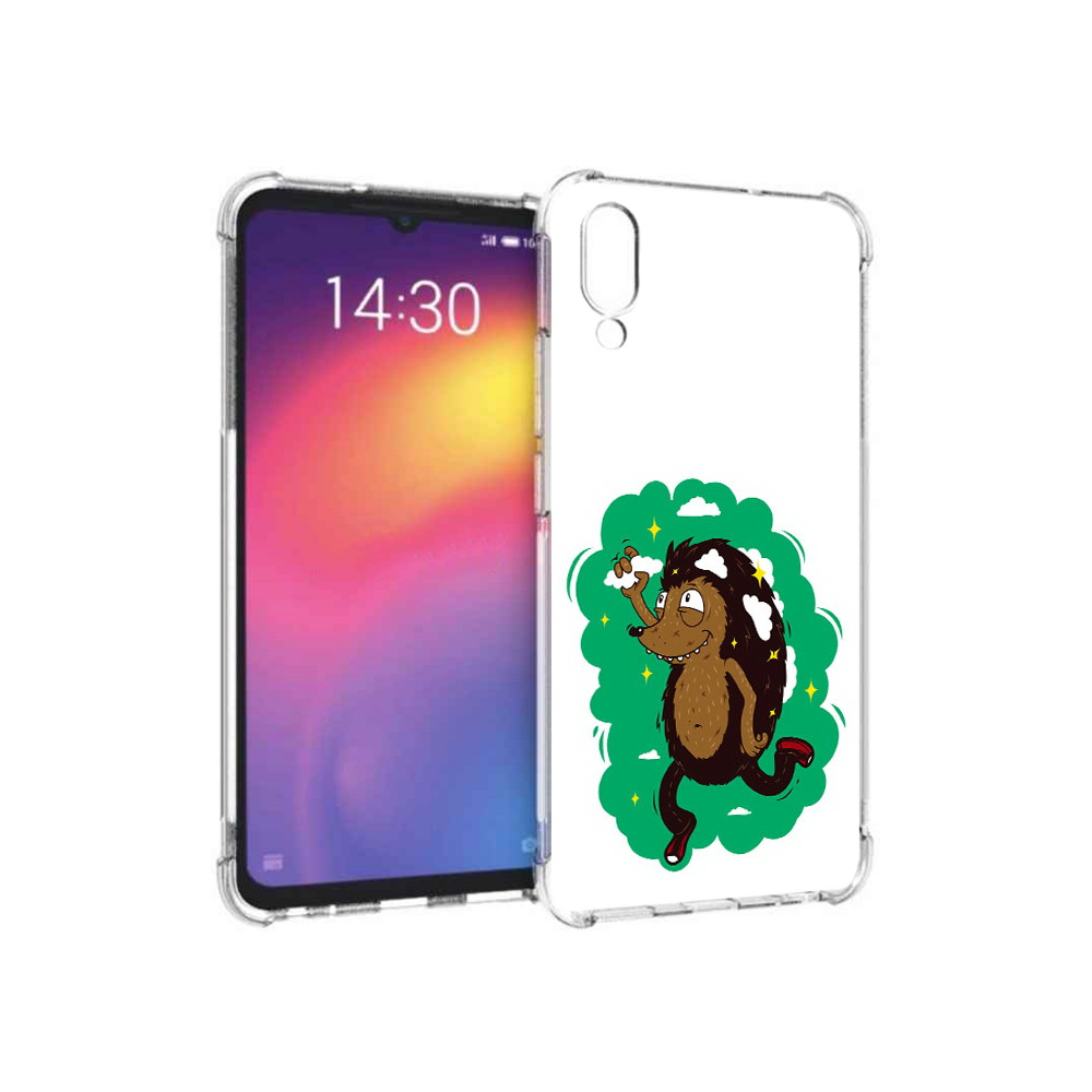 

Чехол MyPads Tocco для Meizu Note 9 Ежик в облаках (PT134513.88.77), Прозрачный, Tocco