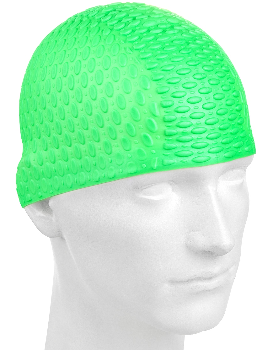 фото Шапочка для плавания madwave silicone bubble green