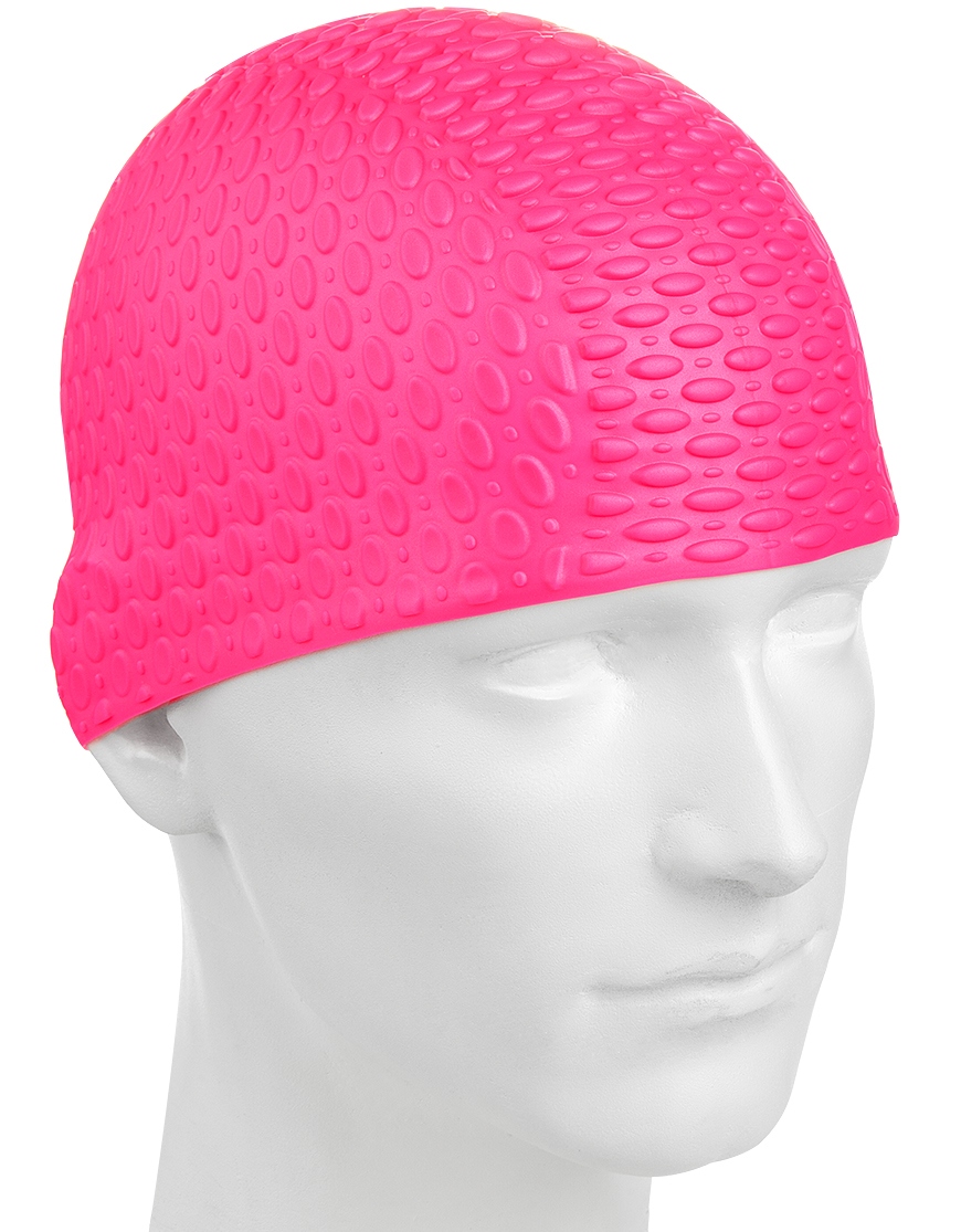 фото Шапочка для плавания madwave silicone bubble pink