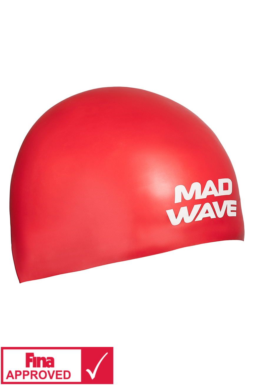 фото Шапочка для плавания madwave soft fina approved red