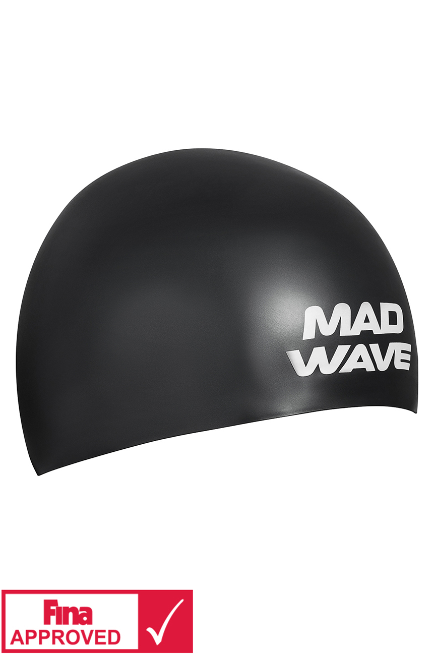 фото Шапочка для плавания madwave soft fina approved black