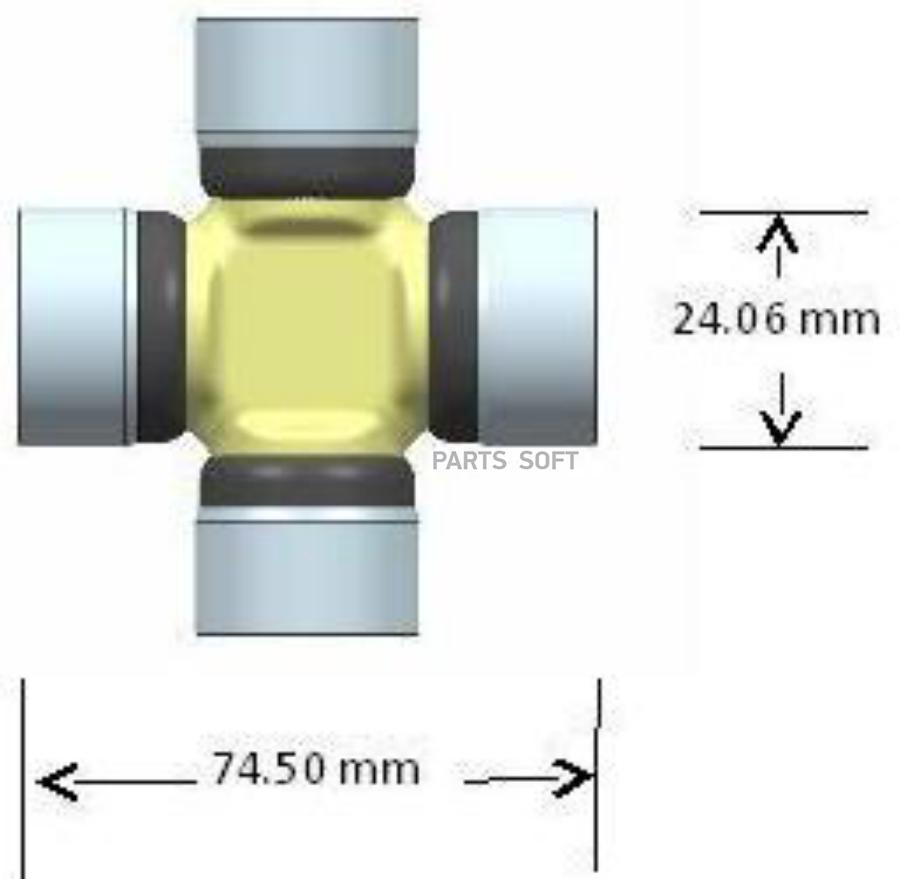 

Крестовина Кардана Chevrolet Captiva / Opel Antara / Daewoo Winstorm GMB GUK13