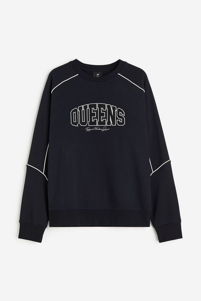

Свитшот мужской H&M 1212434 черный XS, 1212434