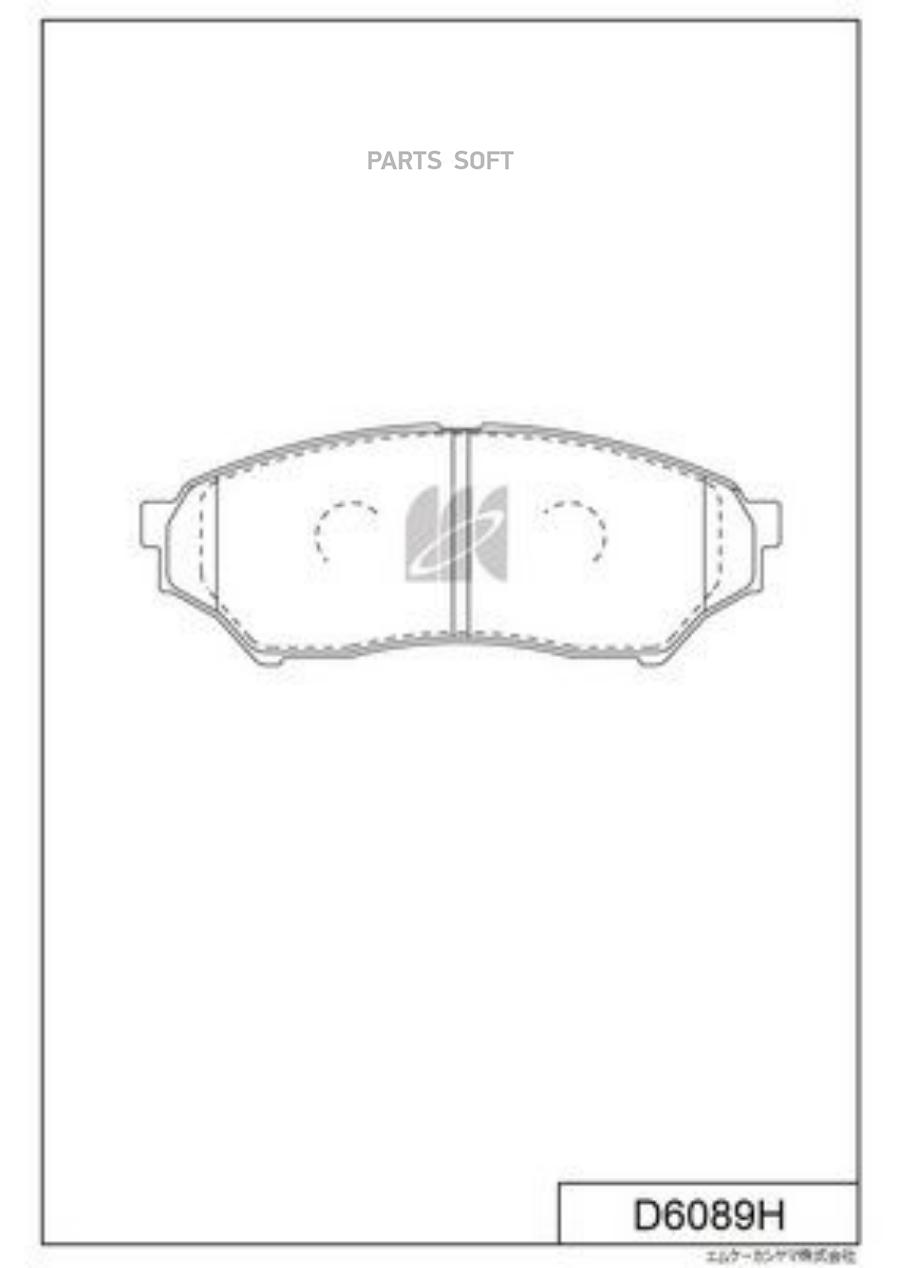

Колодки тормозные дисковые пер. Mitsubishi Montero,Pajero 1.8MPi,2.0GDi 0 KASHIYAMA D6089H