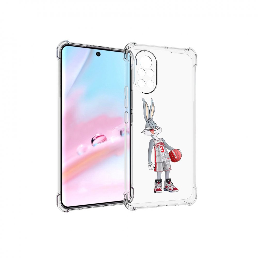 

Чехол MyPads заяц-баскетболист женский для Huawei Nova 8 (ANG-LX1), Прозрачный, Tocco