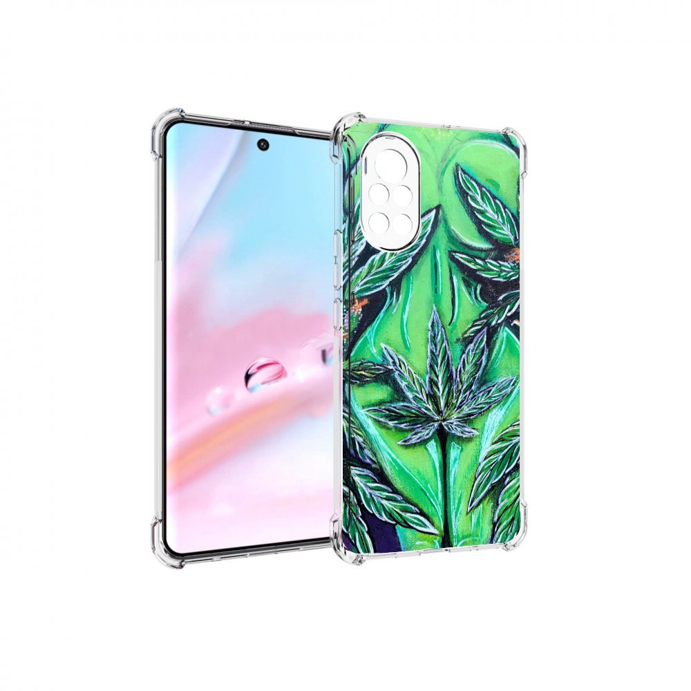 Чехол MyPads зеленая девушка для Huawei Nova 8 (ANG-LX1)