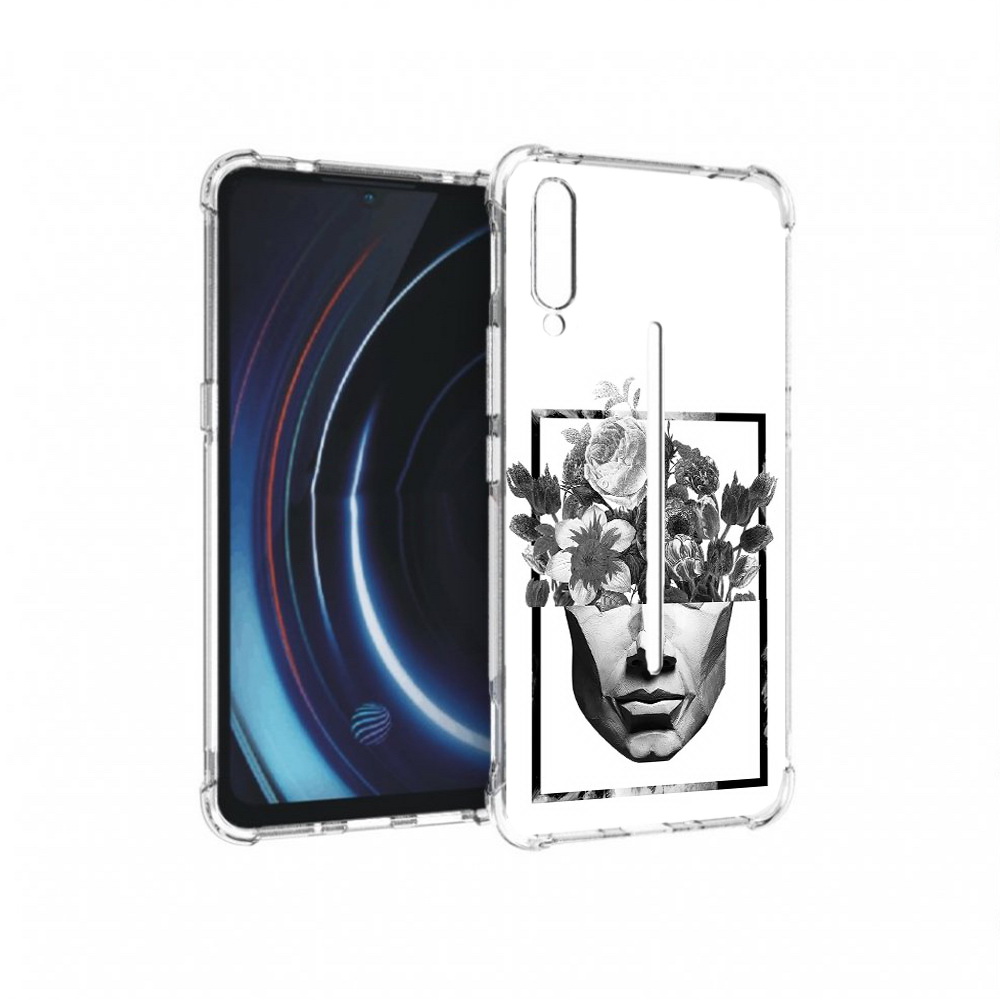 

Чехол MyPads Tocco для Vivo iQOO черно белая ваза в абстракции (PT226955.389.678), Прозрачный, Tocco