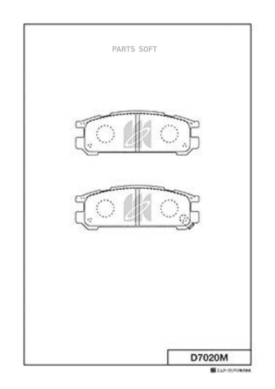 

Колодки Тормозные Дисковые Задн. Subaru Impreza , Legacy 1.6-2.5 95- D7020m Kashiyama