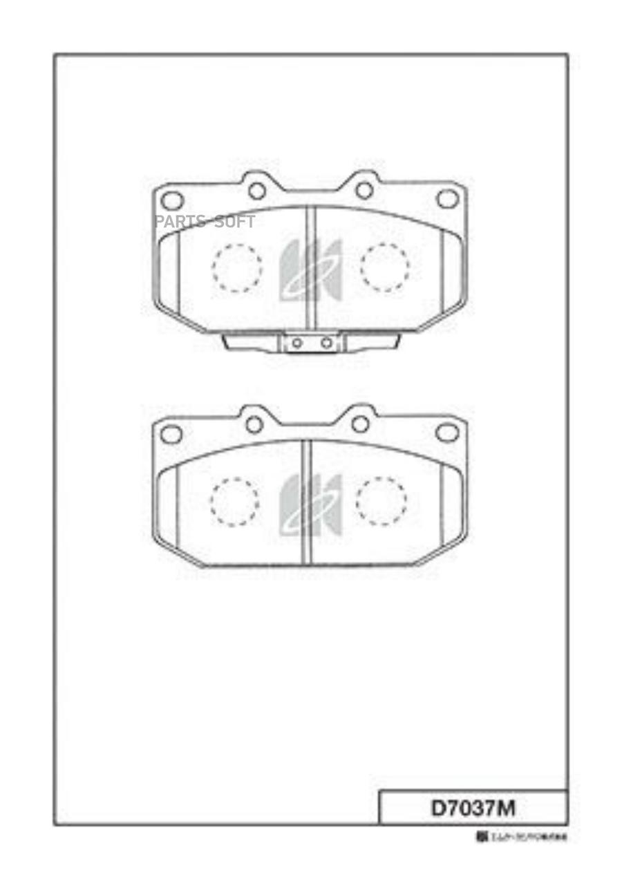 

Колодки дисковые передние\ Subaru Impreza 1.6/2.0i 00 1шт KASHIYAMA D7037M D7037M-01